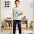 Conjunto Infantil de Moletom Masculino Gamer Menino Inverno Blusa Estampada + Calça Lisa Rei Rex - Imagem 10