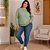 Blusa Moletom Feminina Básica Verde Malwee - Imagem 2