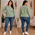 Blusa Moletom Feminina Básica Verde Malwee - Imagem 1