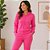 Conjunto Feminino Moletom Peluciado com Jaqueta de Zíper e Capuz + Calça com Bolsos Habana - Imagem 5
