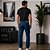 Calça Jeans Masculina Reta Tradicional Cintura Média Wrangler - Imagem 4