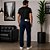 Calça Jeans Escuro Masculina Reta Tradicional Cintura Média Wrangler - Imagem 3