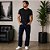 Calça Jeans Escuro Masculina Reta Tradicional Cintura Média Wrangler - Imagem 1