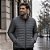 Jaqueta Puffer Masculina em Poliamida Sem Capuz com Bolsos Laterais e Zíper - Imagem 4