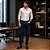 Calça Jeans Masculina Wrangler Slim Azul Escuro - Imagem 2