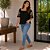 Blusa Feminina Ciganinha em Viscose com Bordado nas Mangas Cereja Rosa - Imagem 4