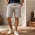 Bermuda Masculina de Sarja Cinza Reta Cintura Média Hering - Imagem 3