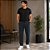 Calça Masculina de Sarja Jogger com Elástico na Cintura- Hering - Imagem 1