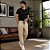Calça Masculina Flanelada Com Cordão e Punho- Tardani - Imagem 3