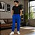 Calça Masculina Flanelada Com Cordão e Punho- Tardani - Imagem 4