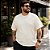 Camiseta Básica Masculina Super Cotton Off Yellow Hering - Imagem 2