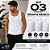 Kit 3 Regatas Masculinas Brancas Hering Slim Básica Gola Redonda Algodão - Imagem 1