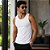 Kit 3 Regatas Masculinas Brancas Hering Slim Básica Gola Redonda Algodão - Imagem 3