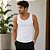Kit 3 Regatas Masculinas Brancas Hering Slim Básica Gola Redonda Algodão - Imagem 4