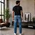 Calça Jeans Masculina Reta Azul com Bolsos e Fechamento em Zíper Hering - Imagem 3