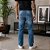 Calça Jeans Masculina Reta Azul com Bolsos e Fechamento em Zíper Hering - Imagem 4