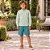Conjunto Menino Carinhoso Camisa Manga Longa e Bermuda em Tricoline - Imagem 5