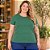Blusa Manga Curta e Decote Redondo Plus Size em Algodão- Malwee - Imagem 4