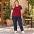 Blusa Manga Curta e Decote Redondo Plus Size em Algodão- Malwee - Imagem 3