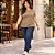 Blusa Manga Curta Plus Size Básica Gola Redonda- Malwee - Imagem 2