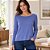 Blusa Feminina Manga Longa Decote Canoa em Viscose Stretch Malwee - Imagem 3