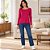 Blusa Feminina Manga Longa Decote Canoa em Viscose Stretch Malwee - Imagem 6