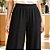 Calça Feminina Wide Leg Canelada com Bolsos Laterais e Cós Elástico Malwee - Imagem 8