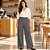 Calça Feminina Wide Leg Canelada com Bolsos Laterais e Cós Elástico Malwee - Imagem 1