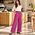 Calça Feminina Wide Leg Canelada com Bolsos Laterais e Cós Elástico Malwee - Imagem 5