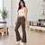 Calça Flare Feminina Selene Cós Médio Poliamida com Elastano - Imagem 2
