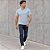 Camiseta Masculina Slim Hering Azul Claro Gola Redonda - Imagem 3