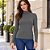 Blusa Feminina Gola Alta Manga Longa Malha Canelada de Viscose Ajustada Malwee - Imagem 6