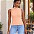T-Shirt Musculosa Feminina Gola Alta em Ribana Canelada Hering - Imagem 1