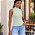 T-Shirt Musculosa Feminina Gola Alta em Ribana Canelada Hering - Imagem 7