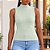T-Shirt Musculosa Feminina Gola Alta em Ribana Canelada Hering - Imagem 6
