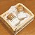Kit 2 velas + cestinha madeira - Imagem 1