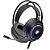 Headset Para Jogos Oex Gamer Kaster Led Azul Usb Preto Hs416 - Imagem 1