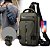 Mochila Sling Multifunções para Homens, impermeável Cor Cinza - Mojoy - Imagem 4