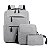 Kit Mochila Slim Executiva para Notebook - Ideal para Escola e Faculdade - Imagem 1