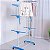 Varal Portátil de Chão Vertical com 3 Andares Dobrável – Compacto e Eficiente - Imagem 4