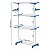 Varal Portátil de Chão Vertical com 3 Andares Dobrável – Compacto e Eficiente - Imagem 9