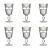 Jogo 6 Taças em Vidro Libélula Gold Rim 325ml L'Hermitage - Imagem 2