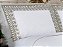 Kit: 1 Cobre-leito Casal + 2 Porta-travesseiros Microfibra Toque Acetinado com Bordado Inglês - Genebra Branco e Camurça - Dui Design - Imagem 3