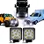 Par Farol de Milha LED Quadrado 27W Universal 12V/24V - 6000K Branco Frio - Carro, Caminhão, Trator e Off-Road - Imagem 1