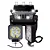 Par Farol de Milha LED Quadrado 27W Universal 12V/24V - 6000K Branco Frio - Carro, Caminhão, Trator e Off-Road - Imagem 3