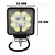 Par Farol de Milha LED Quadrado 27W Universal 12V/24V - 6000K Branco Frio - Carro, Caminhão, Trator e Off-Road - Imagem 6