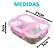 Pote Hermético de Vidro 1040ml com 3 Divisórias Transparente - Imagem 5