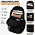 Mochila Bolsa Escolar Reforçada Grande Impermeável Notebook Preto - Imagem 3