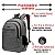 Kit 2 Mochilas Bolsa Viagem Resistente Casual Viagem Coreana Prática M - Imagem 3