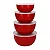 Conjunto com 4 Tigelas Multiuso Vermelhas KitchenAid - Imagem 2